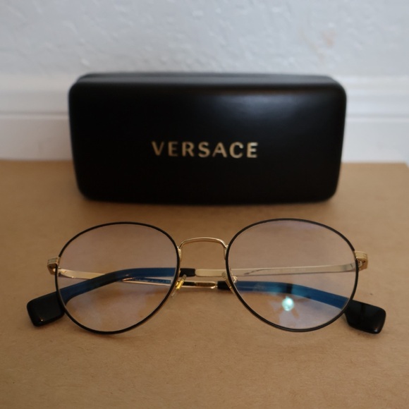 Versace Gold and Black Eyewear - Picture 1 of 5